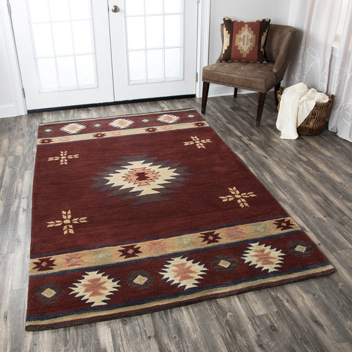 Rizzy Home Southwest SU2009 Burgundy Southwest/Tribal Area Rug