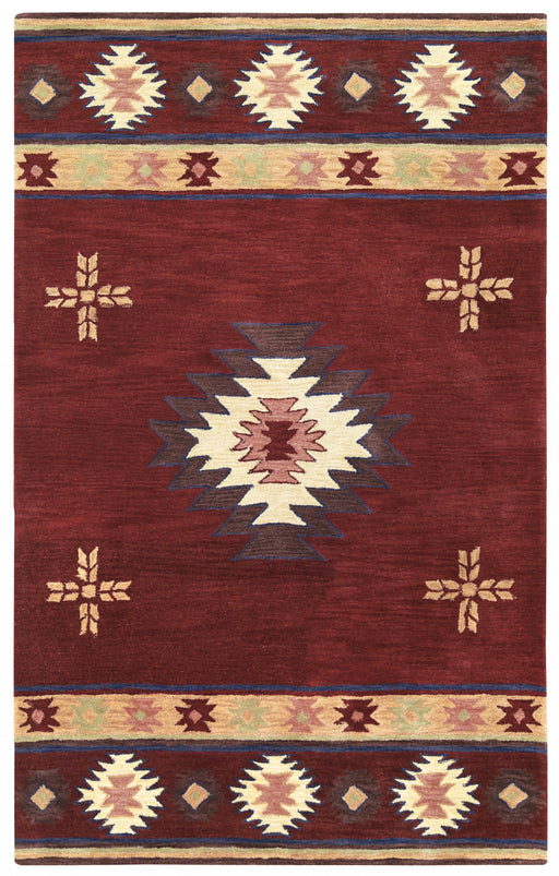 Rizzy Home Southwest SU2009 Burgundy Southwest/Tribal Area Rug