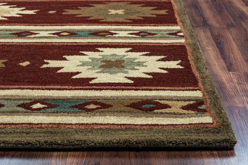 Rizzy Home Southwest SU2012 Burgundy Southwest/Tribal Area Rug