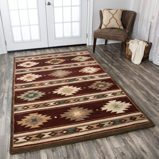 Rizzy Home Southwest SU2012 Burgundy Southwest/Tribal Area Rug