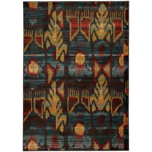 Oriental Weavers Sedona Grey/Blue Abstract 4378H Area Rug