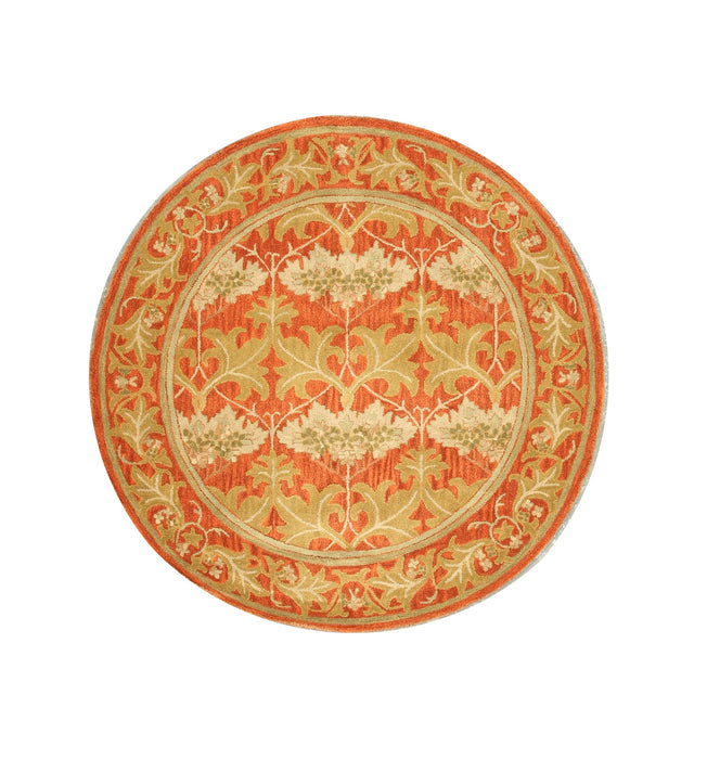 EORC Hand-tufted Wool Rust Transitional Oriental Morris Rug