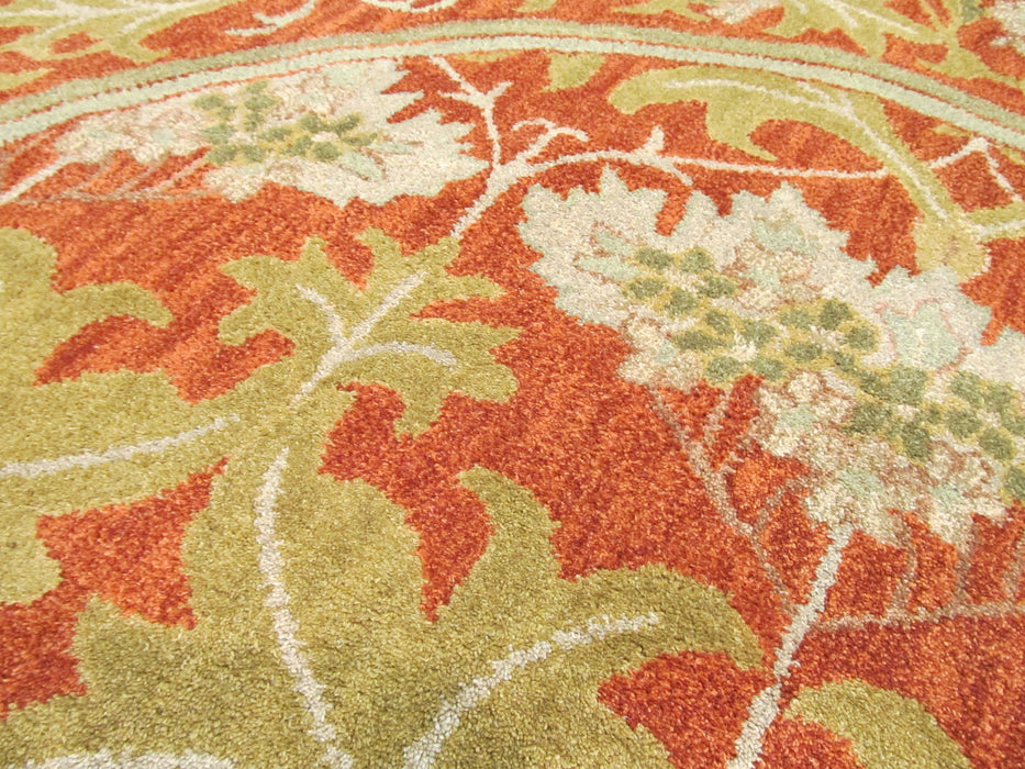 EORC Hand-tufted Wool Rust Transitional Oriental Morris Rug