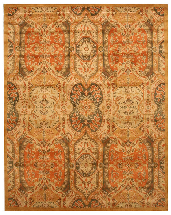 EORC Gold Hand-Tufted Wool Piazza Rug
