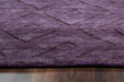 Rizzy Home Technique TC8267 Purple Solid Area Rug