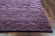 Rizzy Home Technique TC8267 Purple Solid Area Rug