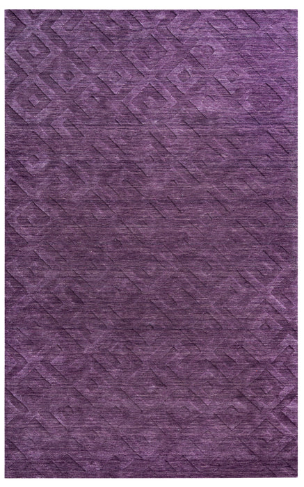 Rizzy Home Technique TC8267 Purple Solid Area Rug