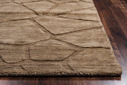 Rizzy Home Technique TC8269 Brown Solid Area Rug