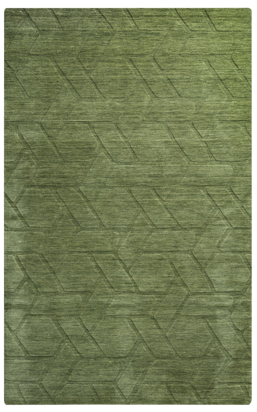 Rizzy Home Technique TC8288 Green/Olive Solid Area Rug