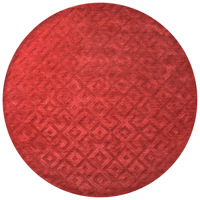 Rizzy Home Technique TC8289 Red Solid Area Rug