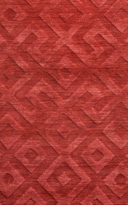 Rizzy Home Technique TC8289 Red Solid Area Rug