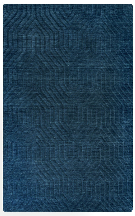 Rizzy Home Technique TC8576 Navy Solid Area Rug