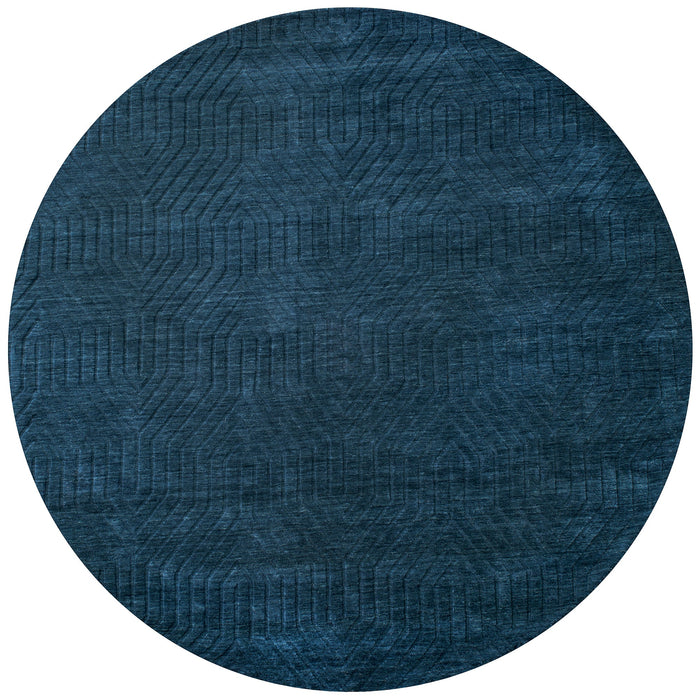 Rizzy Home Technique TC8576 Navy Solid Area Rug