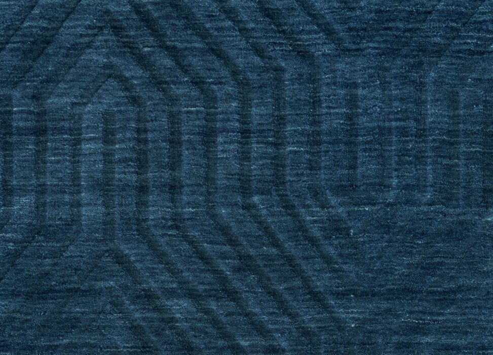 Rizzy Home Technique TC8576 Navy Solid Area Rug