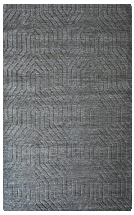 Rizzy Home Technique TC8578 Dark Gray Solid Area Rug