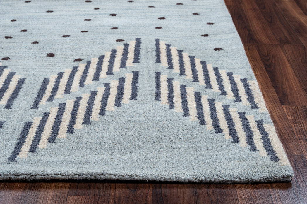 Rizzy Home Tumble Weed Loft TL9249 Light Blue Southwest/Tribal Area Rug