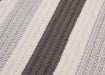 Colonial Mills Stripe It TR09 Silver Indoor/Outdoor Area Rug