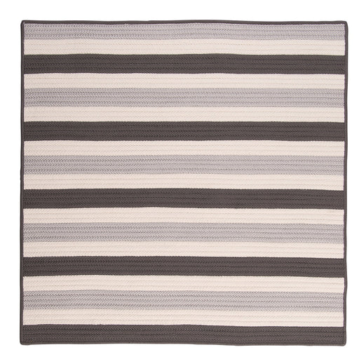 Colonial Mills Stripe It TR09 Silver Indoor/Outdoor Area Rug