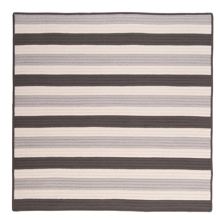 Colonial Mills Stripe It TR09 Silver Indoor/Outdoor Area Rug