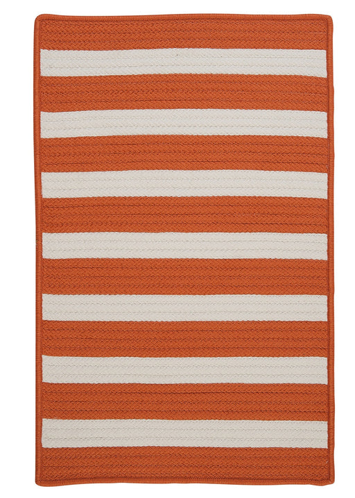 Colonial Mills Stripe It TR19 Tangerine Indoor/Outdoor Area Rug