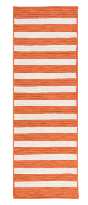 Colonial Mills Stripe It TR19 Tangerine Indoor/Outdoor Area Rug