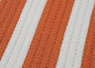 Colonial Mills Stripe It TR19 Tangerine Indoor/Outdoor Area Rug