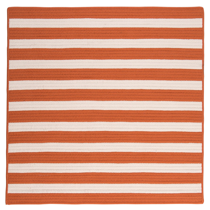 Colonial Mills Stripe It TR19 Tangerine Indoor/Outdoor Area Rug