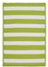 Colonial Mills Stripe It TR29 Bright Lime Indoor/Outdoor Area Rug