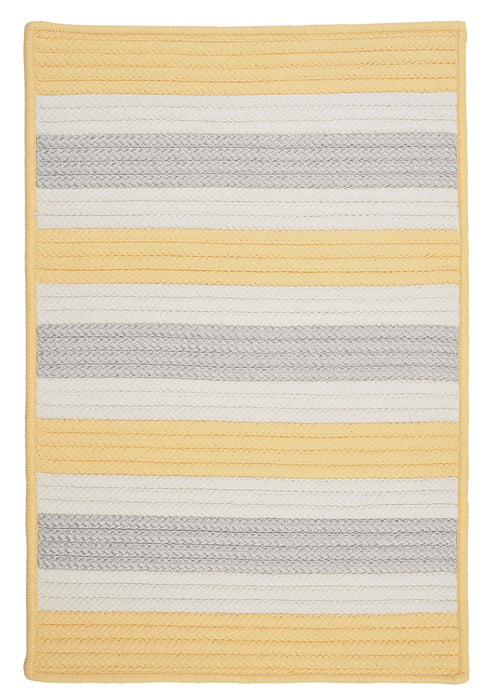 Colonial Mills Stripe It TR39 Yellow Shimmer Indoor/Outdoor Area Rug