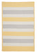 Colonial Mills Stripe It TR39 Yellow Shimmer Indoor/Outdoor Area Rug