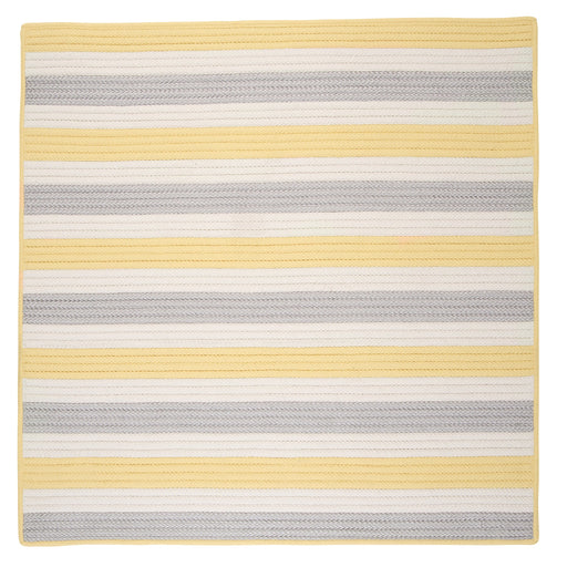 Colonial Mills Stripe It TR39 Yellow Shimmer Indoor/Outdoor Area Rug