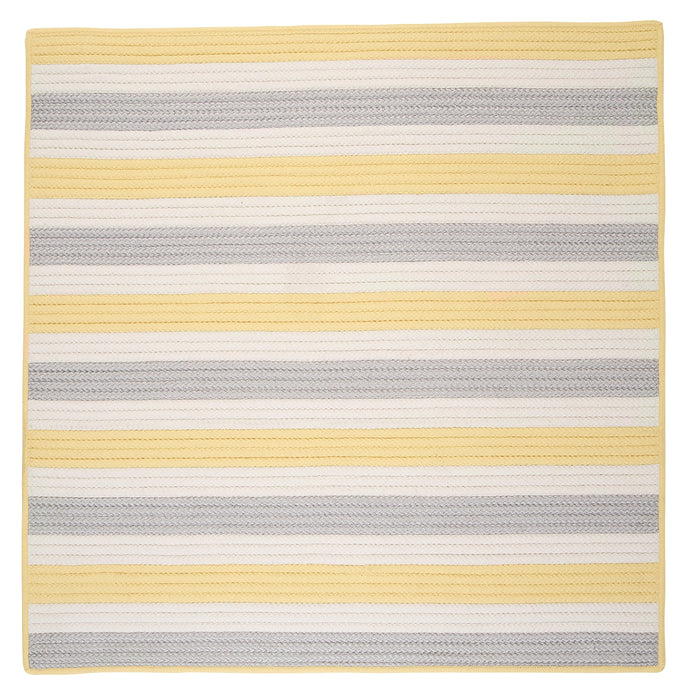 Colonial Mills Stripe It TR39 Yellow Shimmer Indoor/Outdoor Area Rug