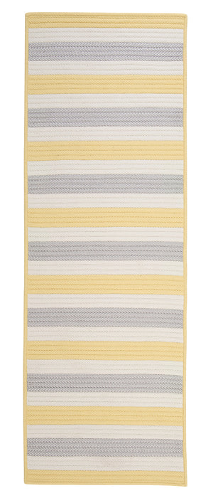 Colonial Mills Stripe It TR39 Yellow Shimmer Indoor/Outdoor Area Rug