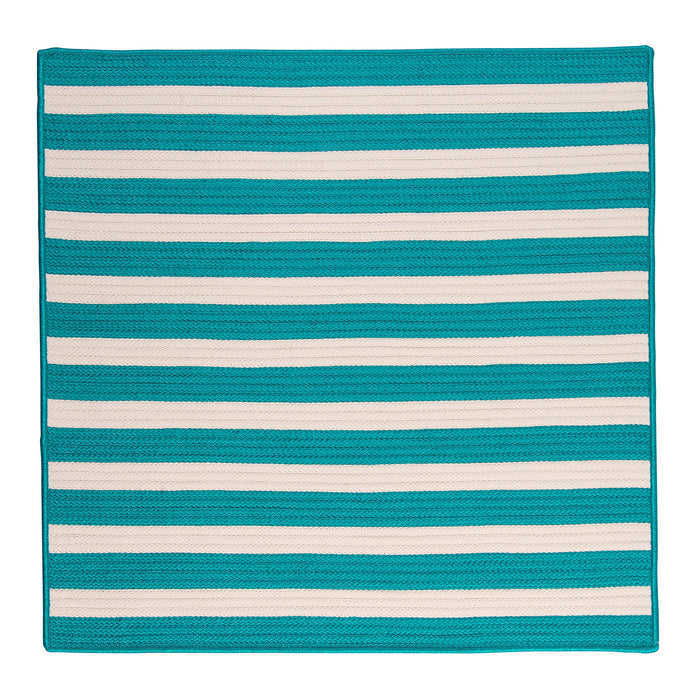 Colonial Mills Stripe It TR49 Turquoise Indoor/Outdoor Area Rug