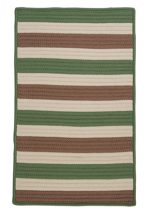 Colonial Mills Stripe It TR69 Moss-stone Indoor/Outdoor Area Rug