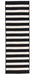 Colonial Mills Stripe It TR89 Black White Indoor/Outdoor Area Rug