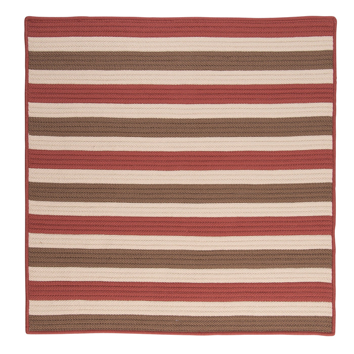 Colonial Mills Stripe It TR99 Terracotta Indoor/Outdoor Area Rug