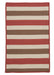 Colonial Mills Stripe It TR99 Terracotta Indoor/Outdoor Area Rug