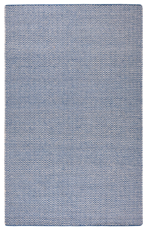 Rizzy Home Twist TW2922 Blue Chevron Area Rug