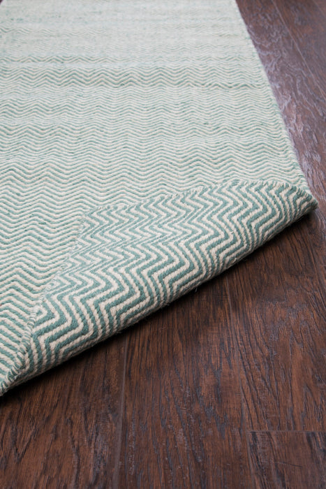Rizzy Home Twist TW2927 Green Chevron Area Rug