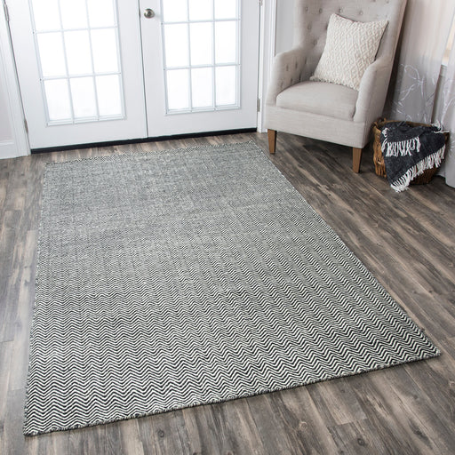 Rizzy Home Twist TW2966 Black Chevron Area Rug