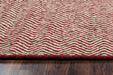 Rizzy Home Twist TW2967 Burgundy Chevron Area Rug