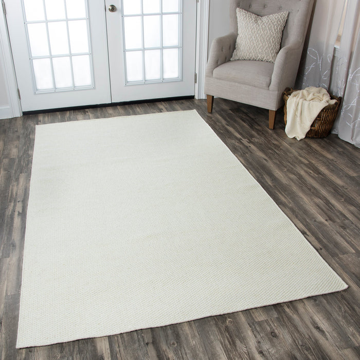Rizzy Home Twist TW3065 Off White Solid Area Rug