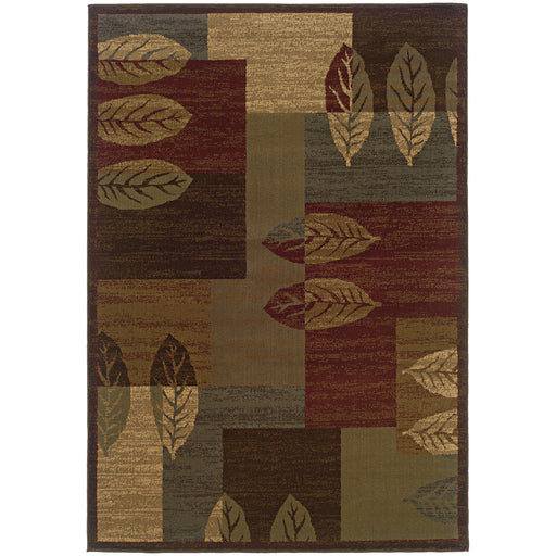 Oriental Weavers Tybee Brown/Beige Geometric 2360R Area Rug
