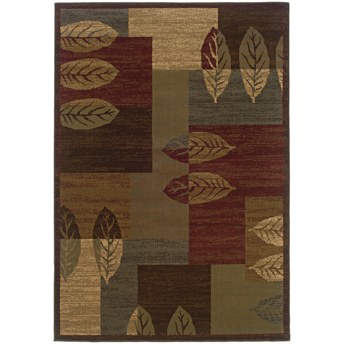 Oriental Weavers Tybee Brown/Beige Geometric 2360R Area Rug