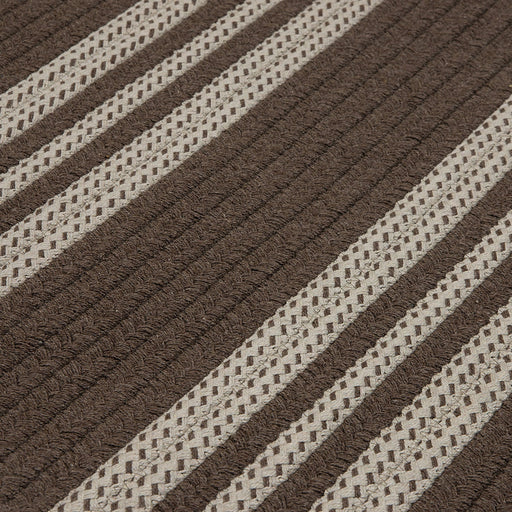 Colonial Mills Sunbrella Southport Stripe UH09 Mink Sunbrella Area Rug