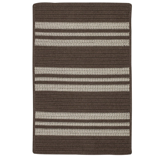 Colonial Mills Sunbrella Southport Stripe UH09 Mink Sunbrella Area Rug
