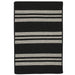 Colonial Mills Sunbrella Southport Stripe UH19 Black Sunbrella Area Rug