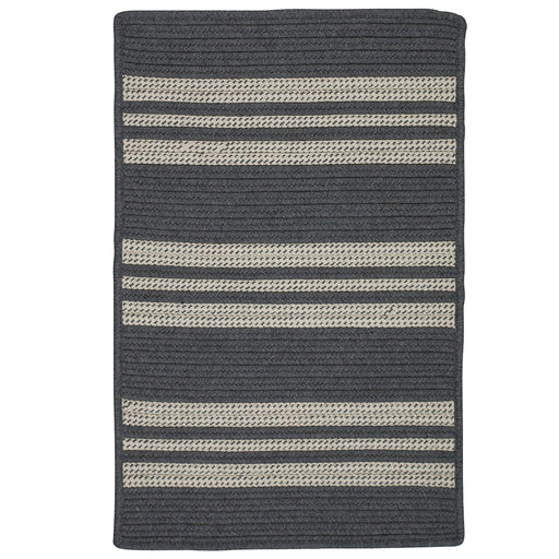 Colonial Mills Sunbrella Southport Stripe UH49 Granite Sunbrella Area Rug