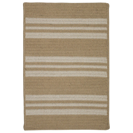 Colonial Mills Sunbrella Southport Stripe UH99 Wheat Sunbrella Area Rug